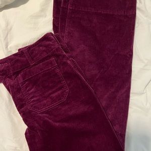 The Colette Cropped Wide leg corduroy pants